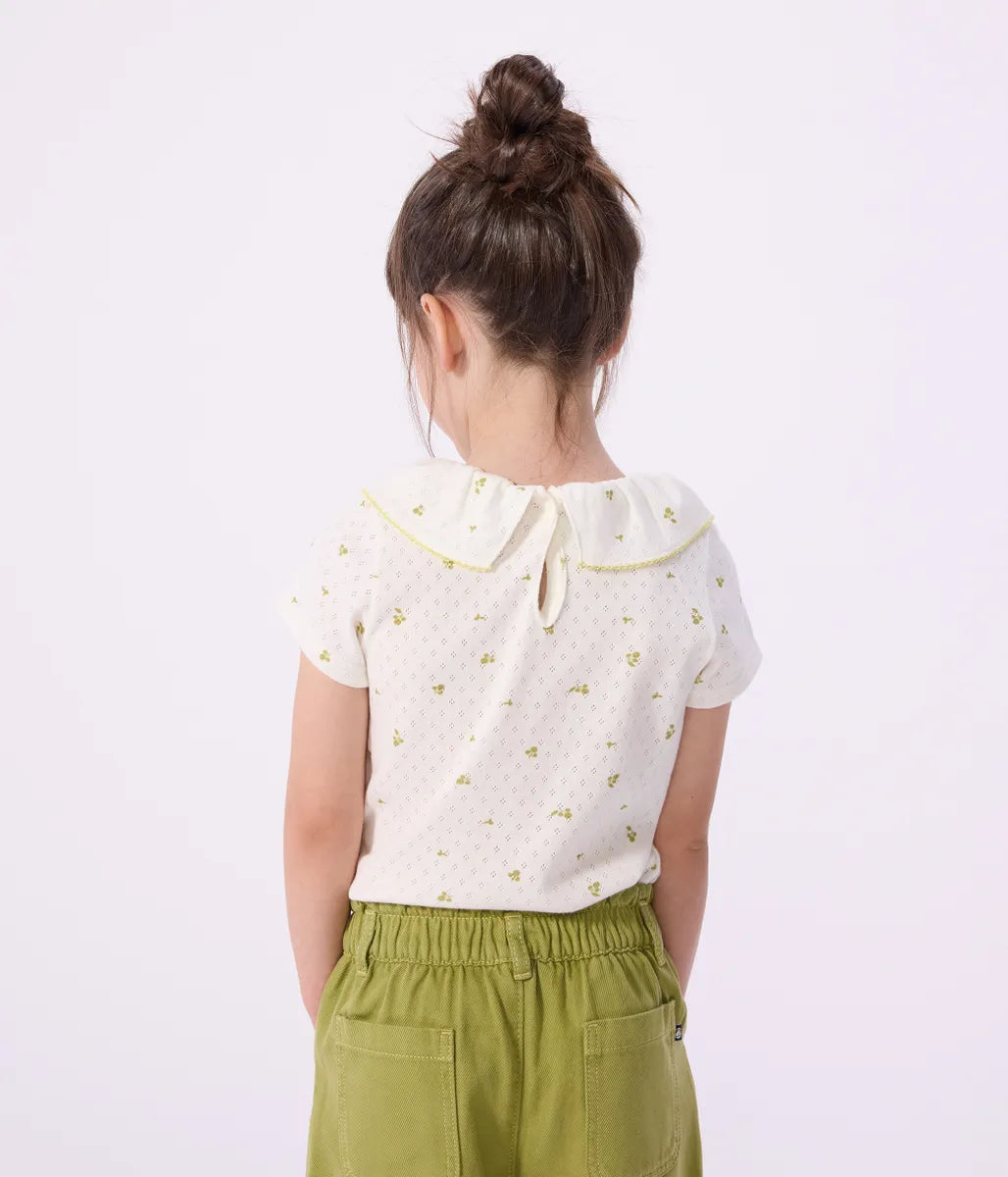 針抜きプリント半袖Ｔシャツ