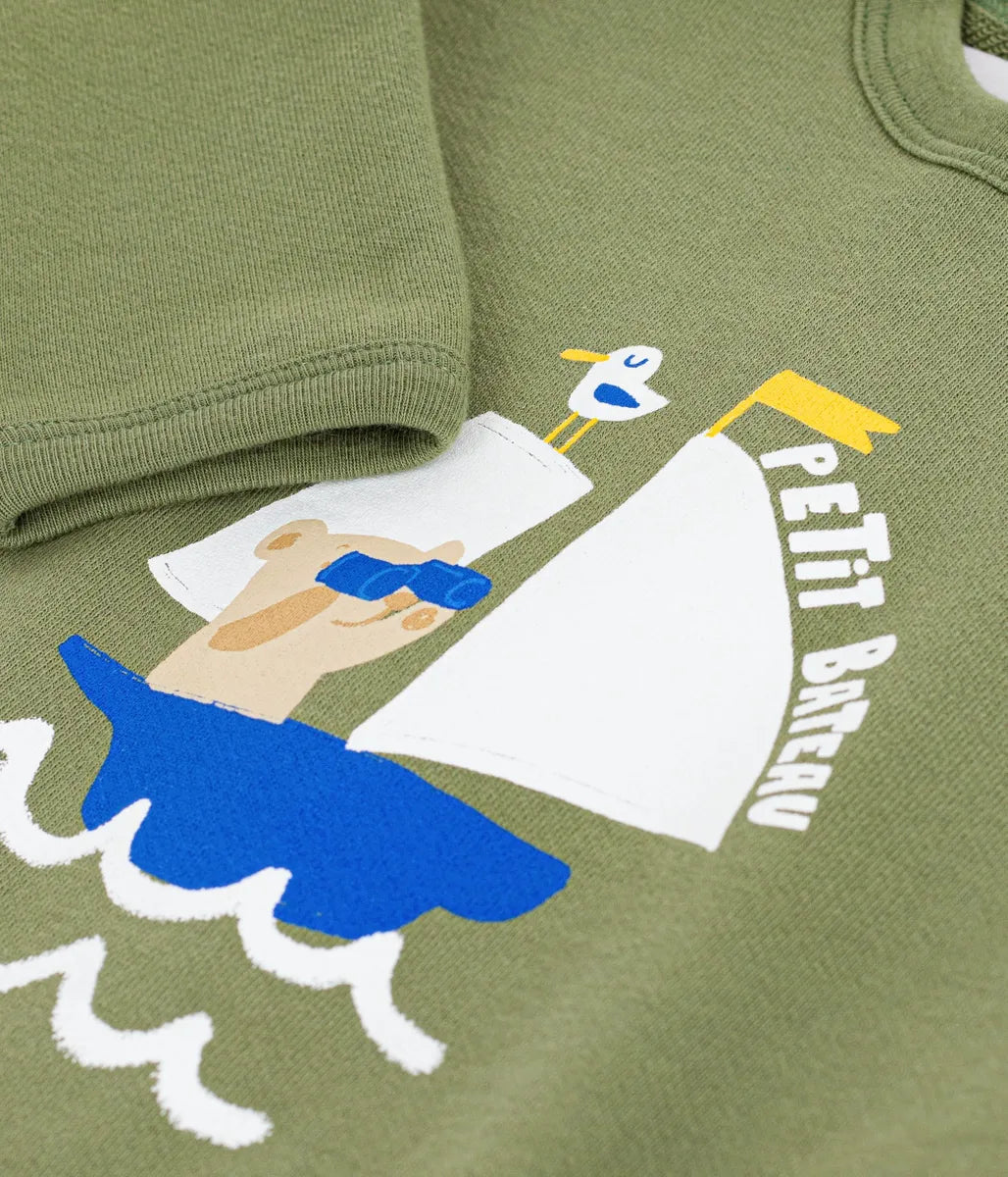 プリントスウェットプルオーバー