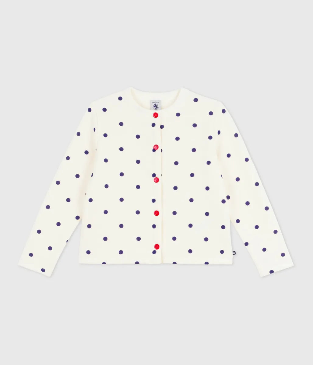 ドットプリントカーディガン