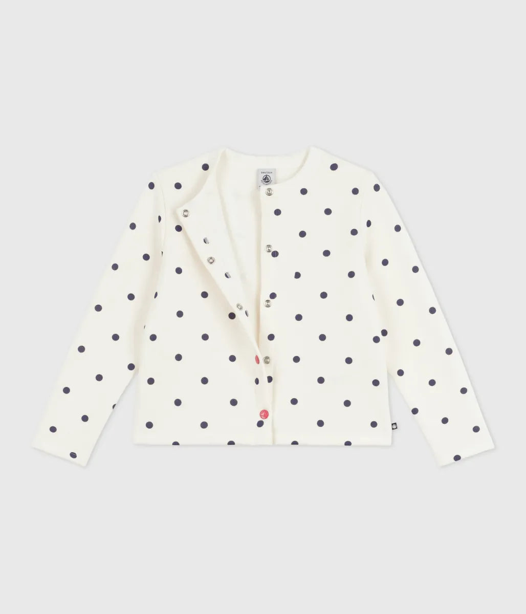 ドットプリントカーディガン