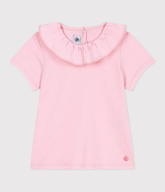 フリル衿半袖Ｔシャツ