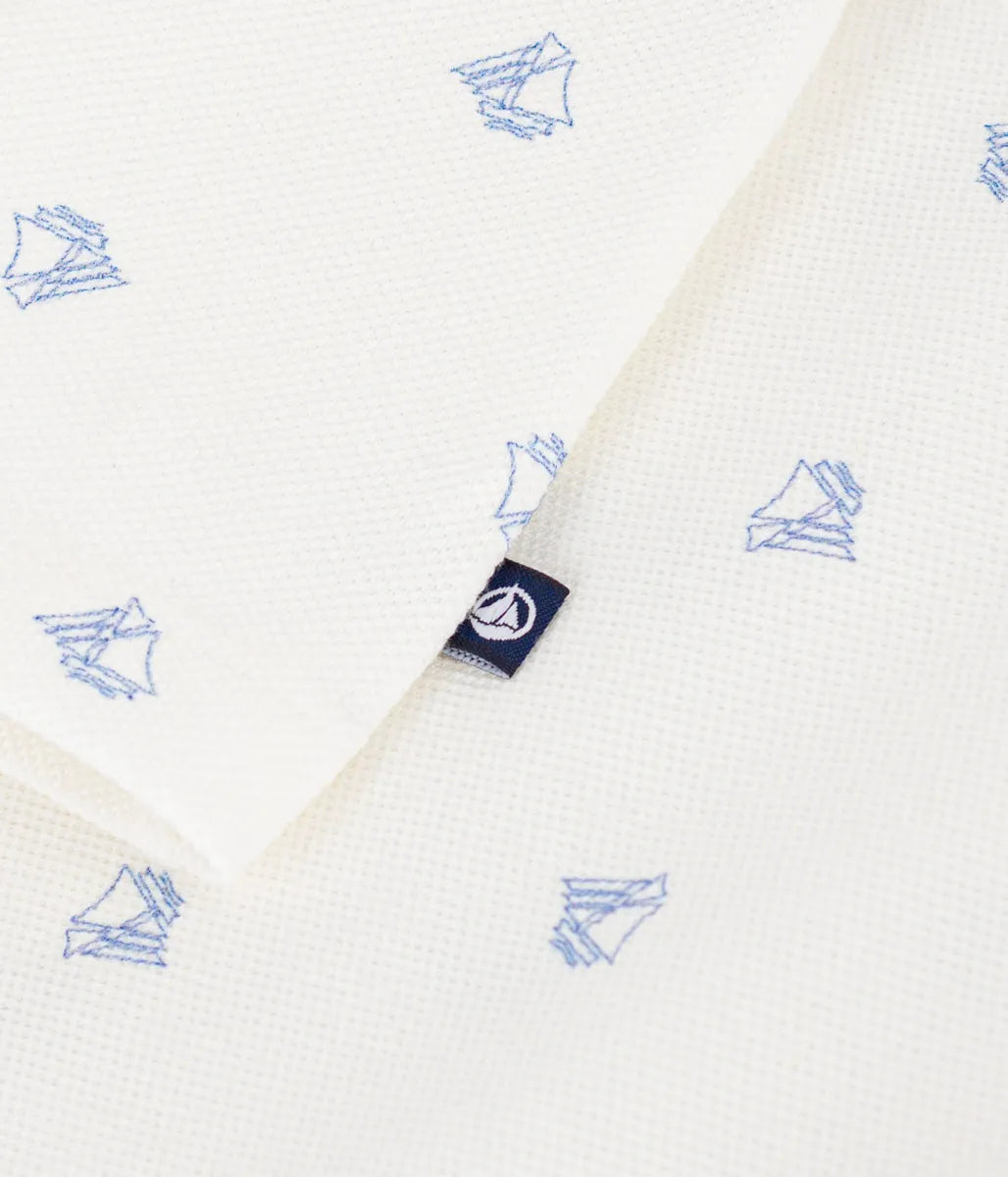 鹿の子編み半袖ポロシャツ