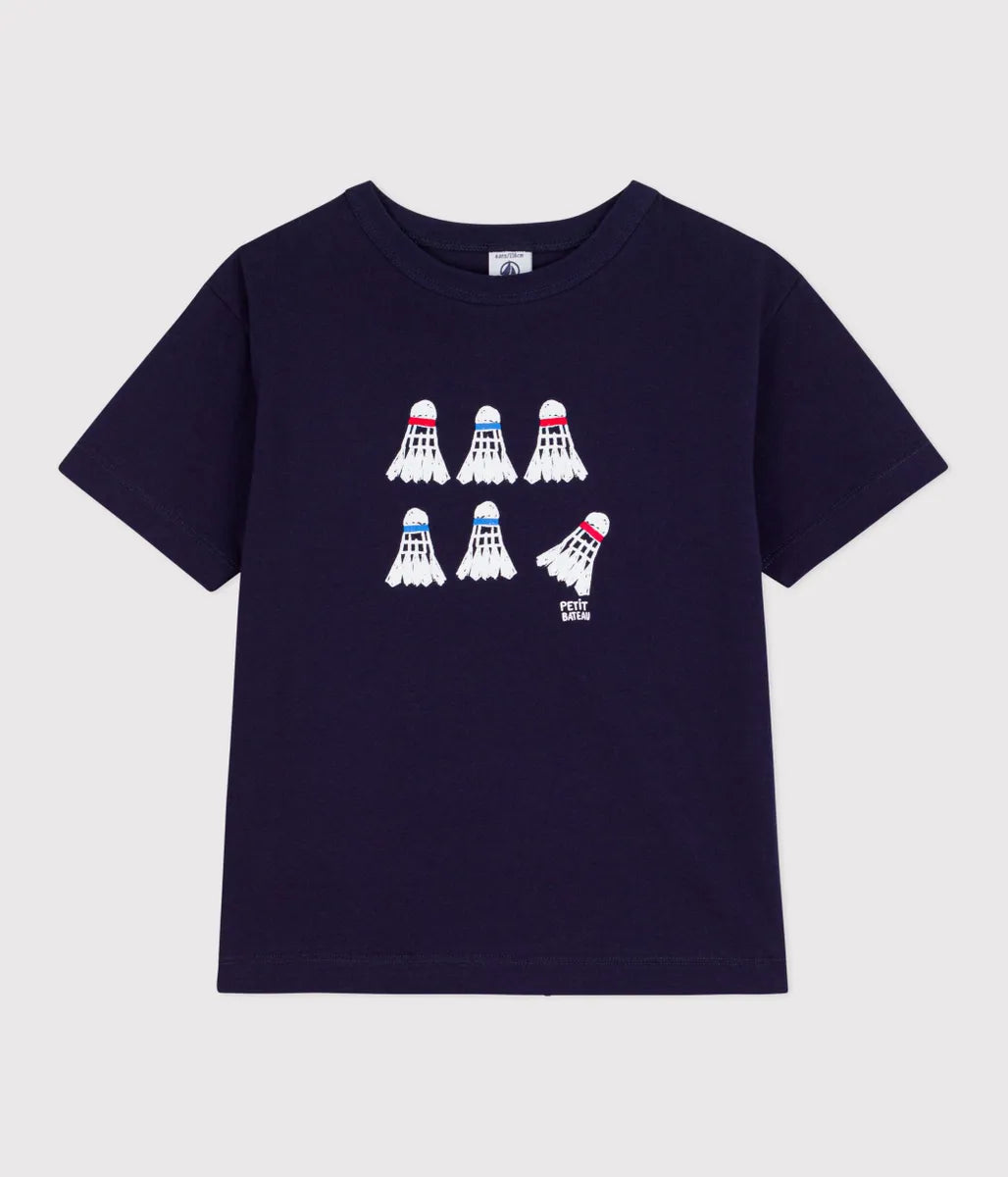 コットンプリント半袖Tシャツ