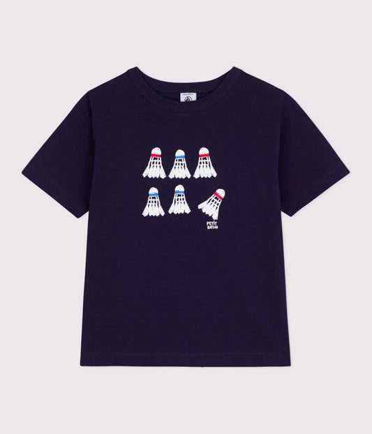 コットンプリント半袖Tシャツ