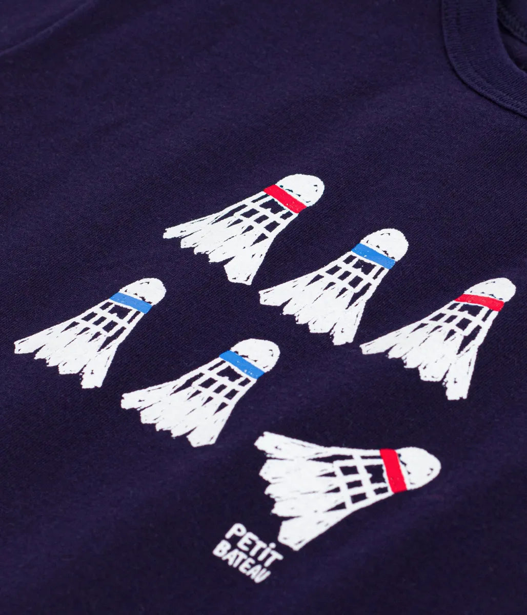 コットンプリント半袖Tシャツ