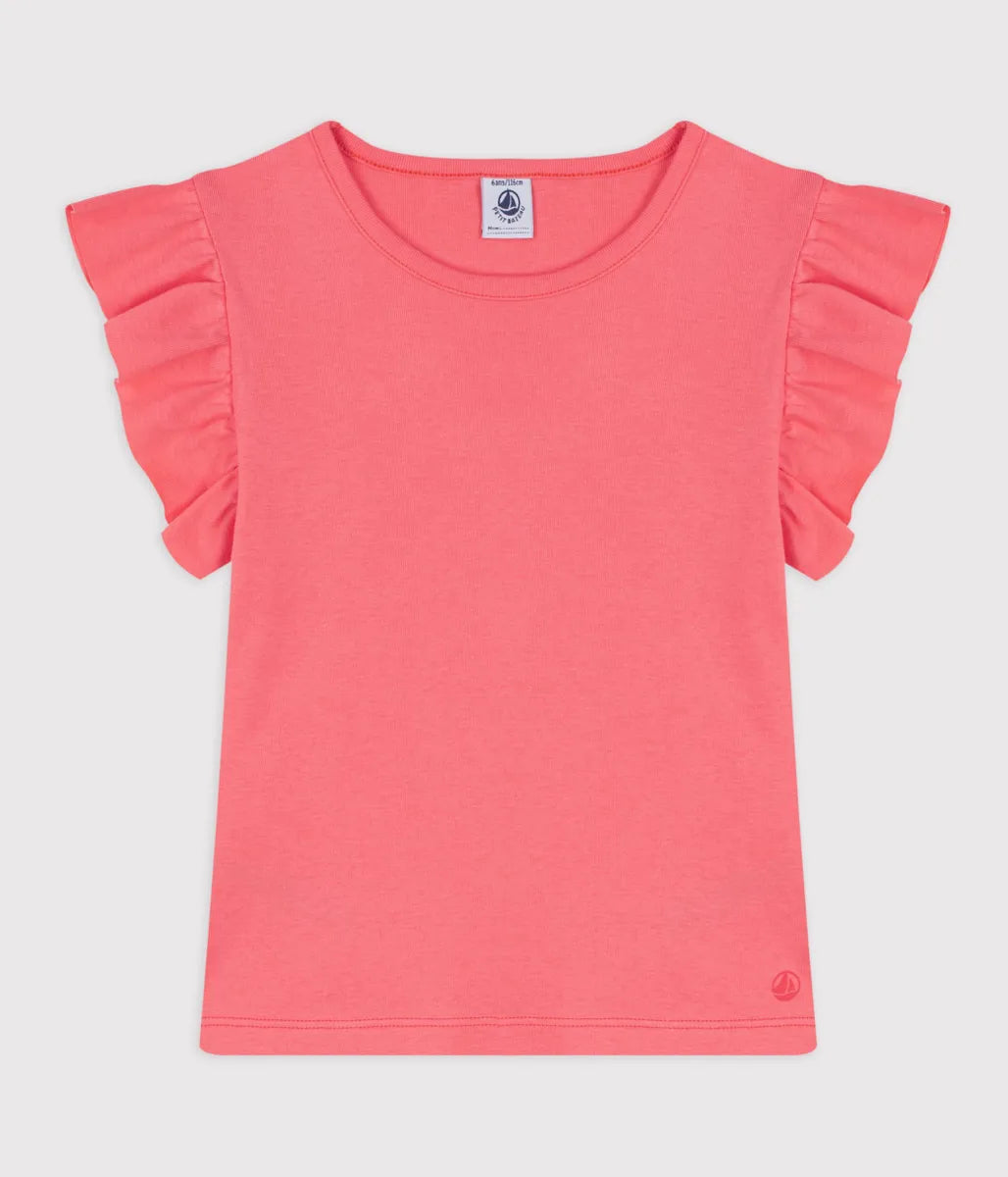 フリル袖Ｔシャツ