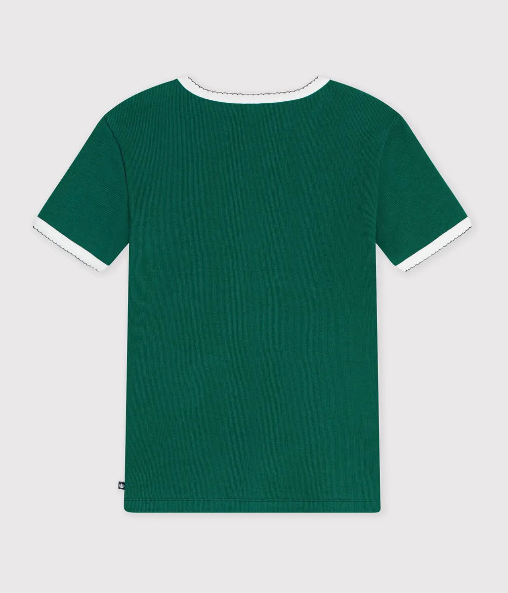 2×2リブ編み半袖Ｔシャツ
