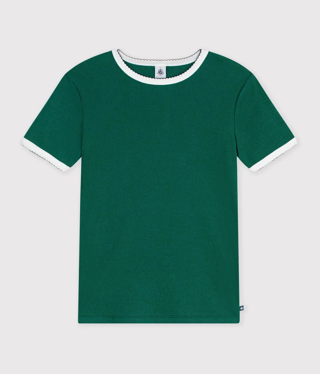 2×2リブ編み半袖Ｔシャツ