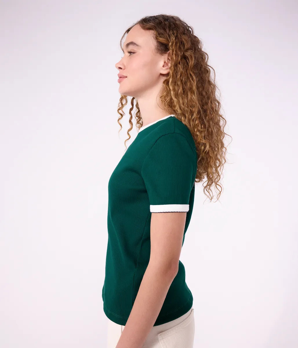 2×2リブ編み半袖Ｔシャツ