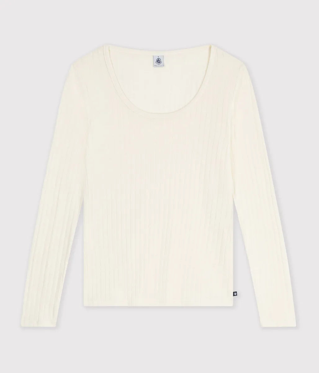 Uネック長袖Ｔシャツ