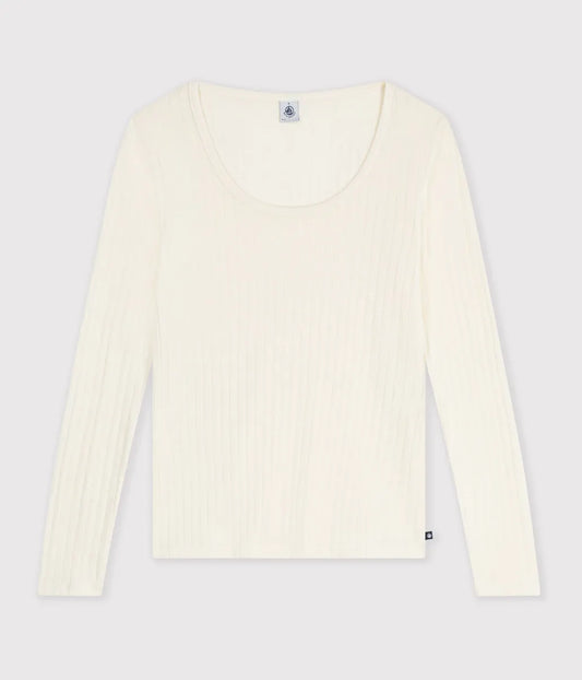 Uネック長袖Ｔシャツ