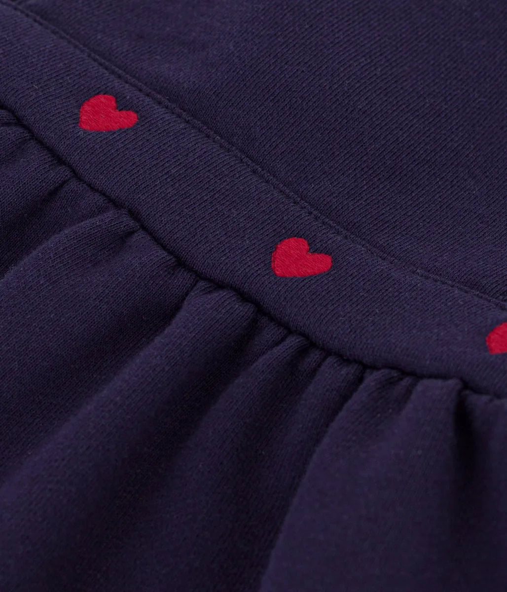 ハート刺繍ジャンパースカート