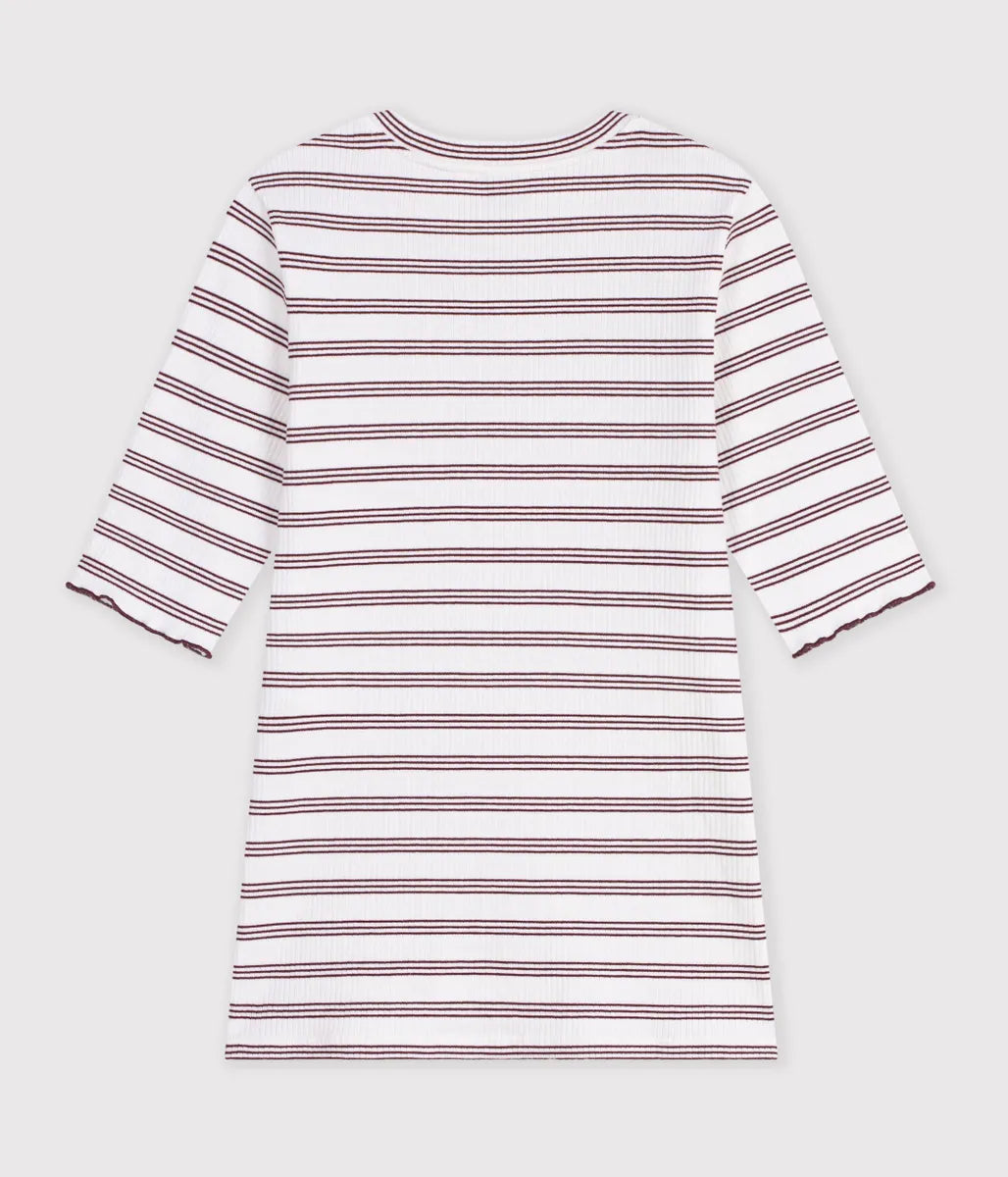 リブ編み半袖Ｔシャツ