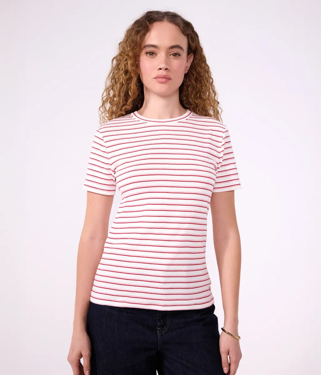 ボーダープリント半袖Ｔシャツ