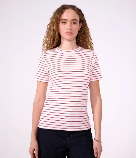 ボーダープリント半袖Ｔシャツ