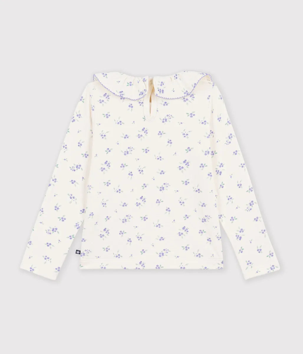 フリル衿長袖Ｔシャツ