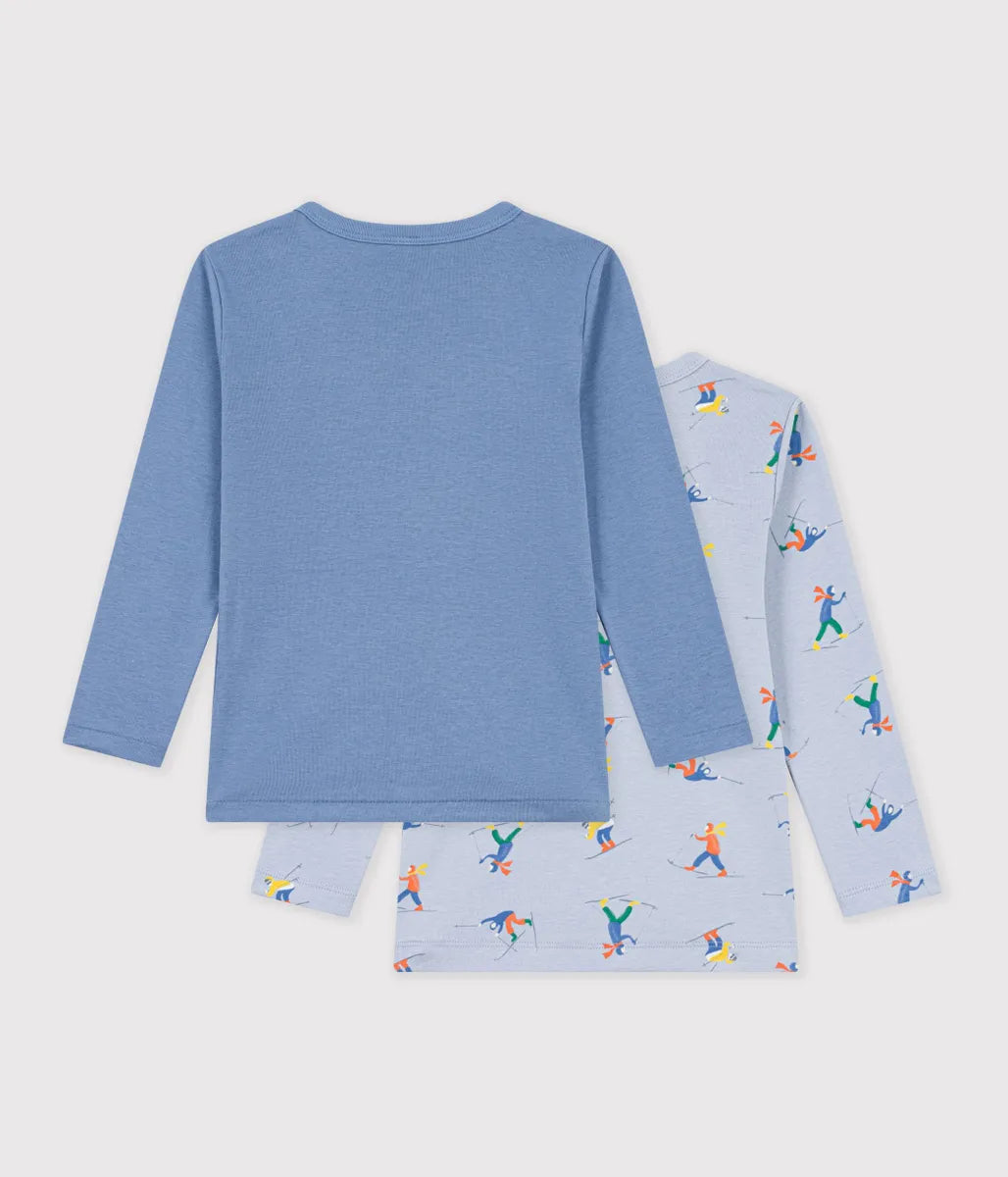 プリント長袖Ｔシャツ２枚組