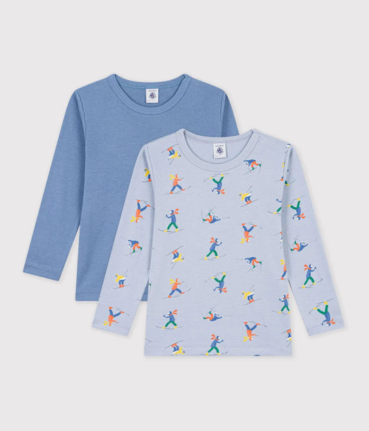 プリント長袖Ｔシャツ２枚組