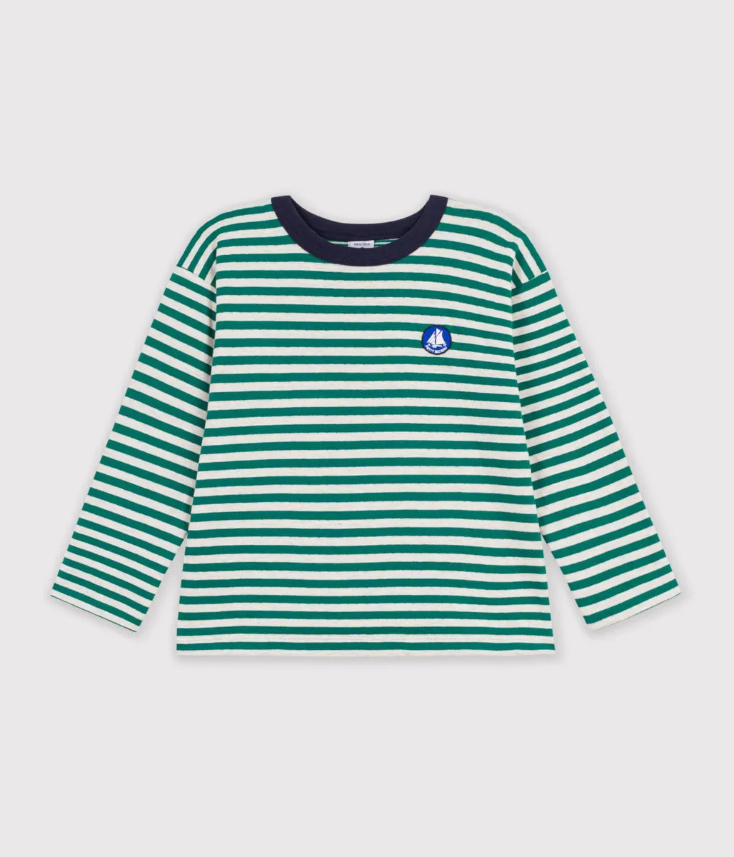 ボーダープリント長袖Ｔシャツ