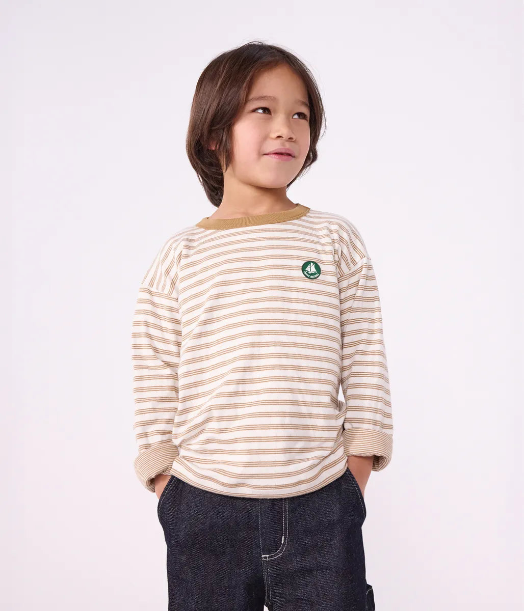ボーダープリント長袖Ｔシャツ