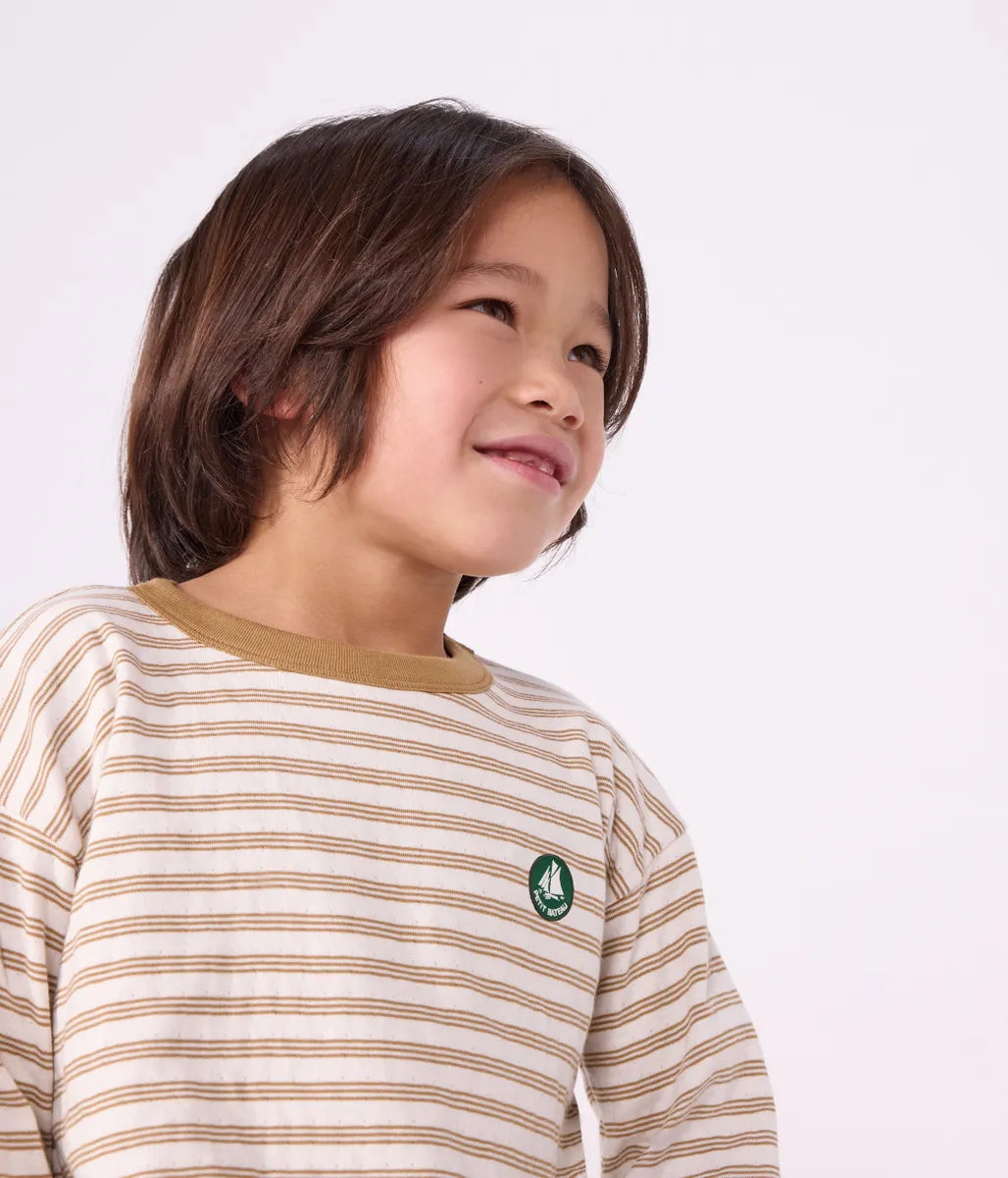 ボーダープリント長袖Ｔシャツ