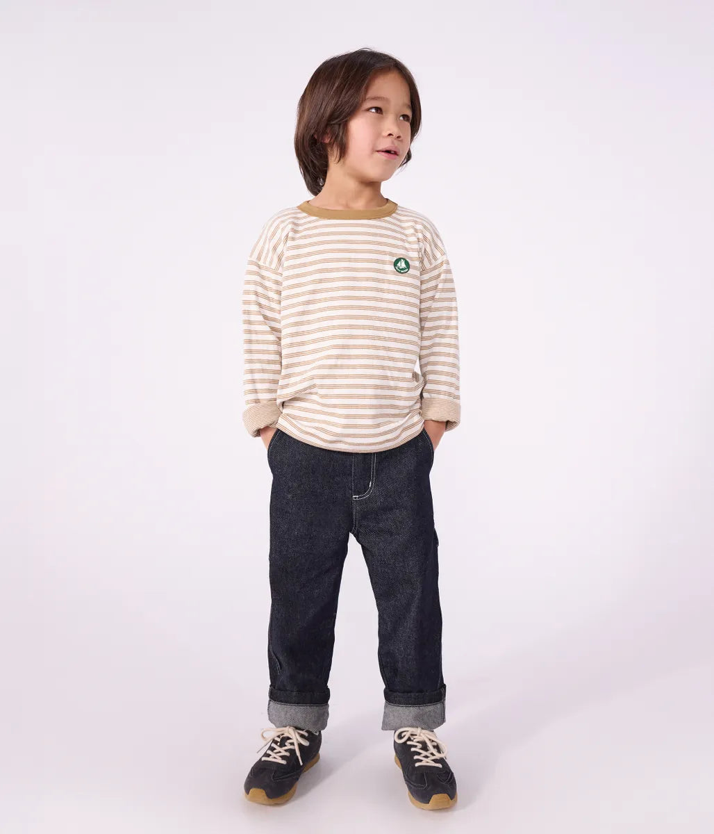 ボーダープリント長袖Ｔシャツ