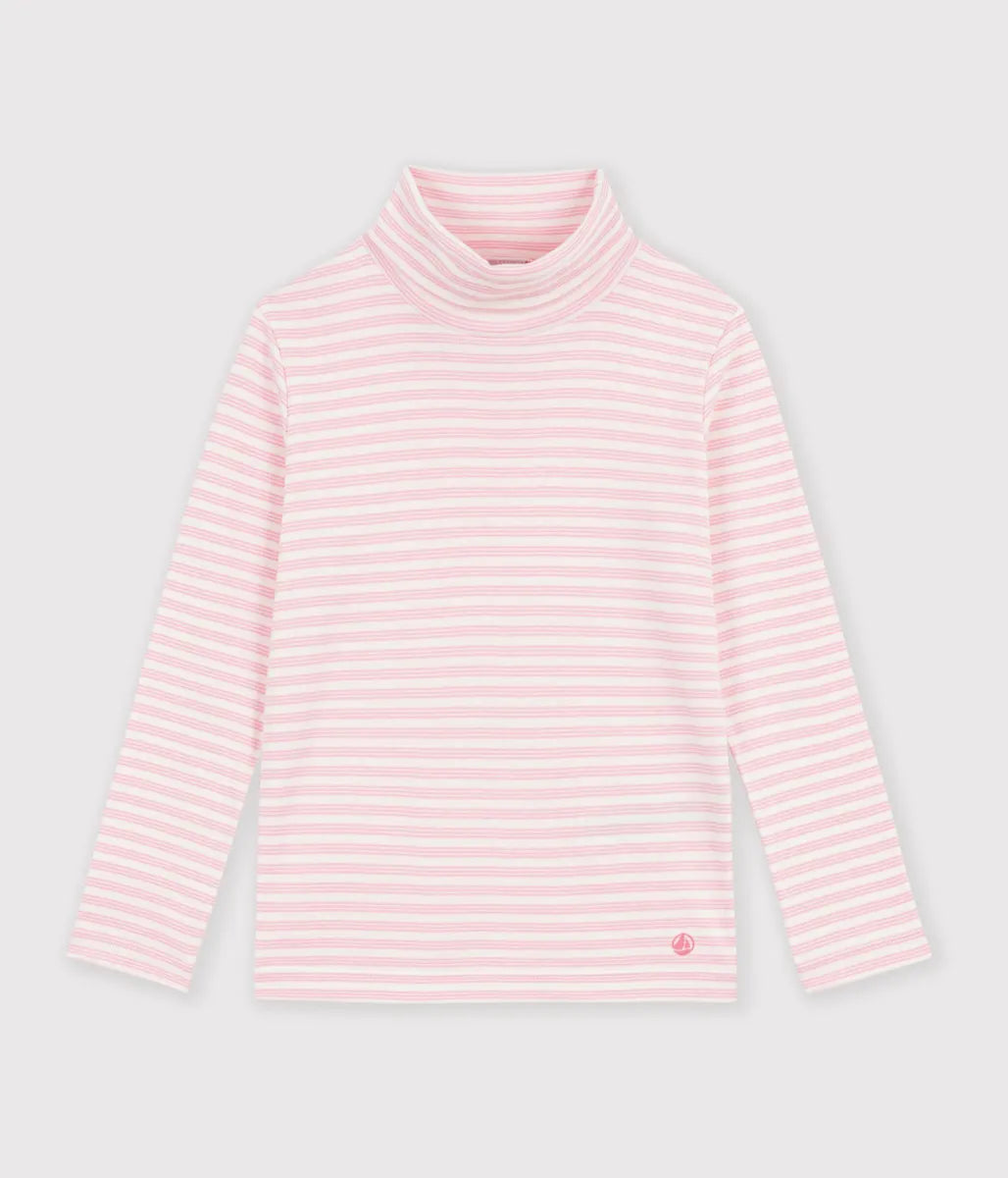 ボーダータートルネック長袖Ｔシャツ