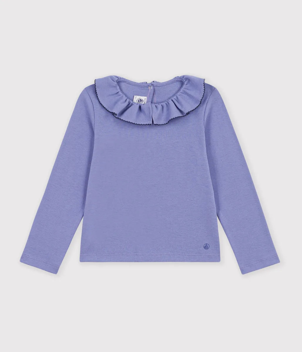 フリル衿長袖Ｔシャツ