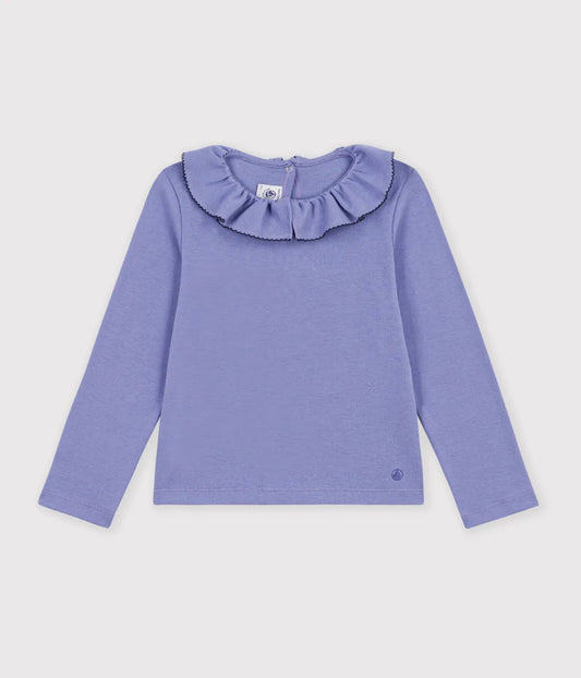 フリル衿長袖Ｔシャツ