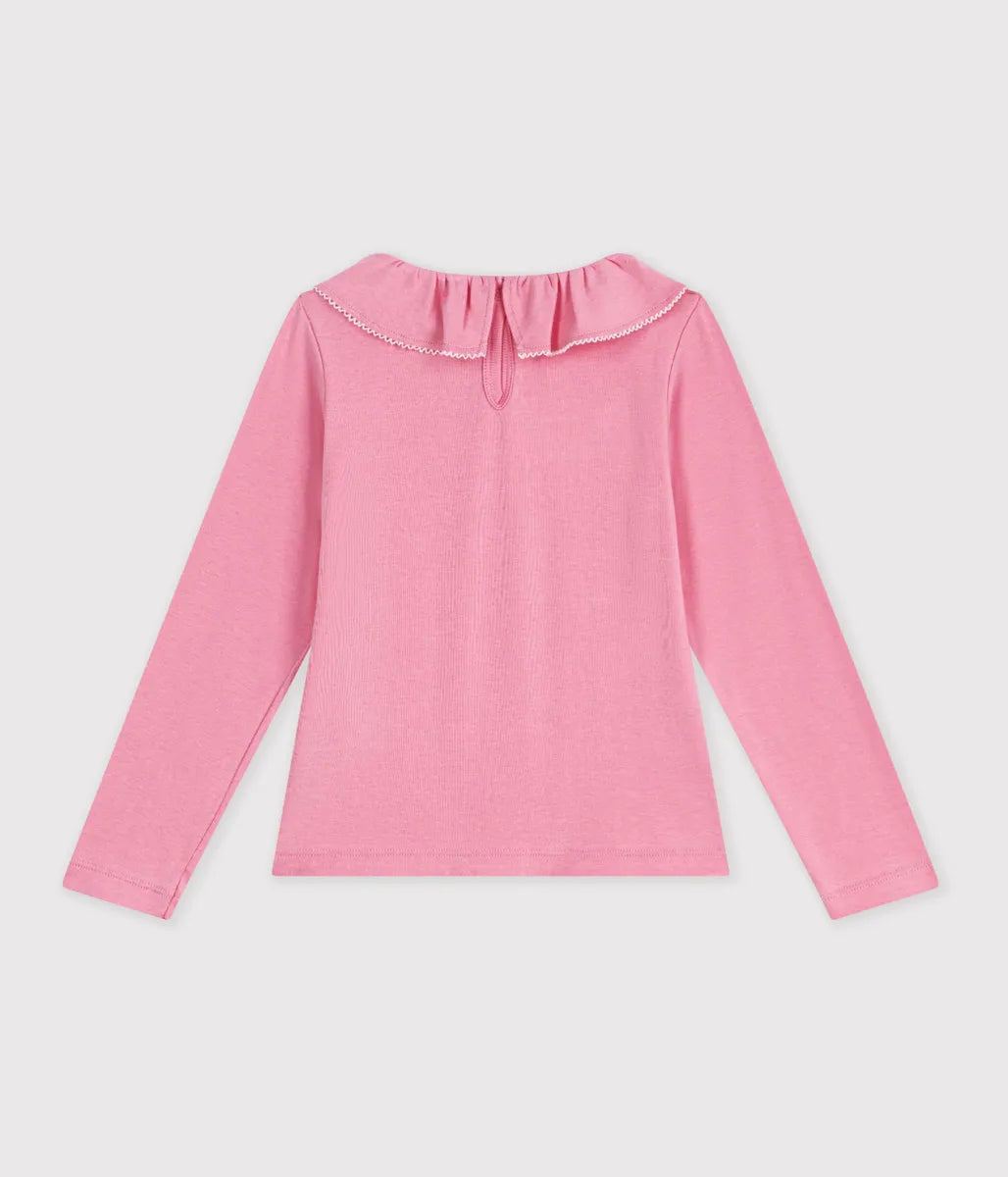 フリル衿長袖Ｔシャツ