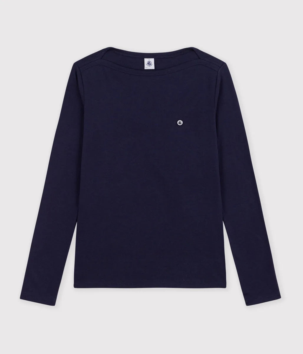 ボートネック長袖Ｔシャツ