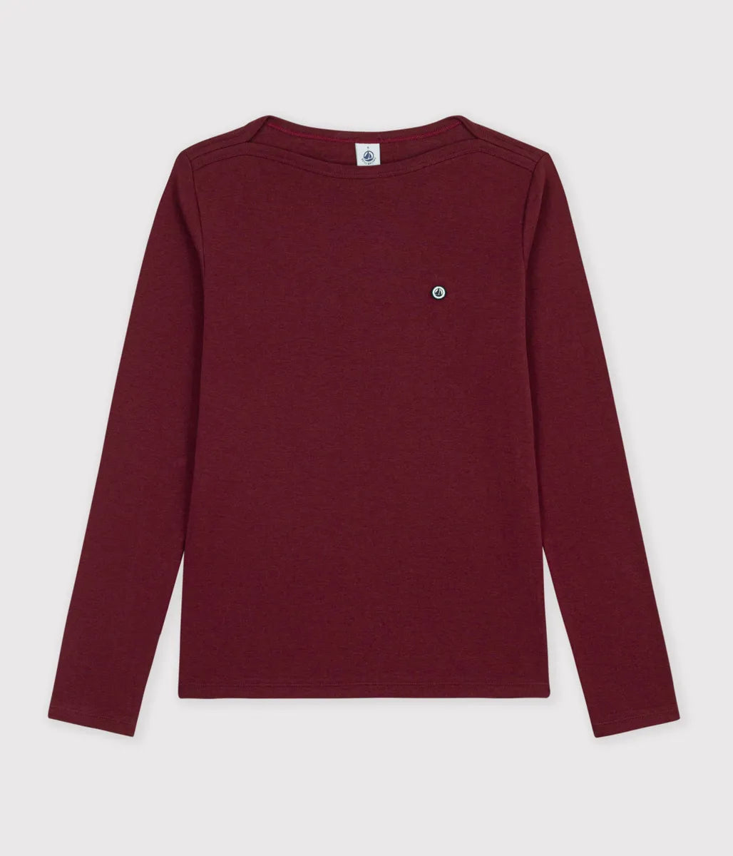 ボートネック長袖Ｔシャツ