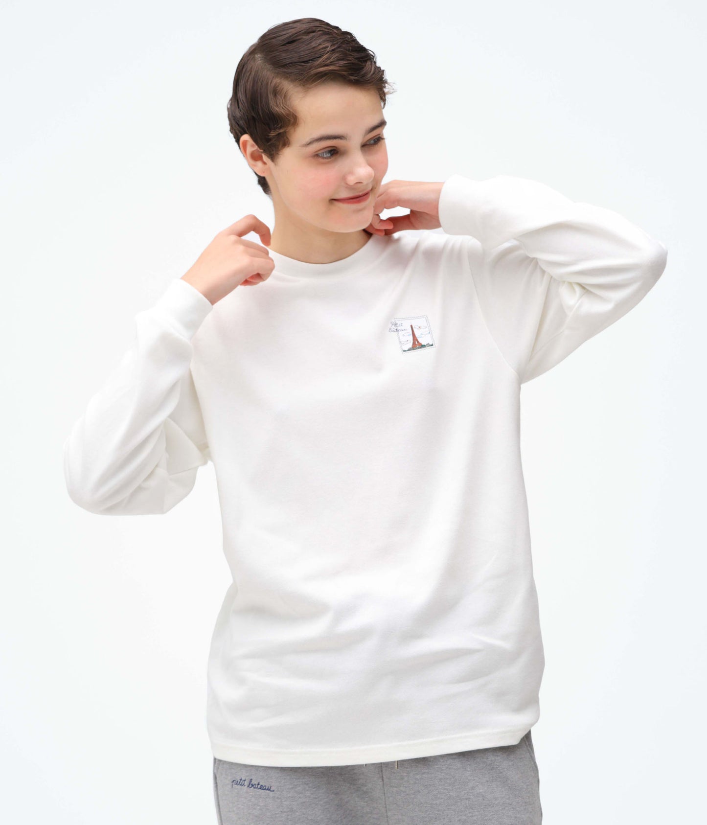 foxco×PB長袖クルーネックＴシャツ