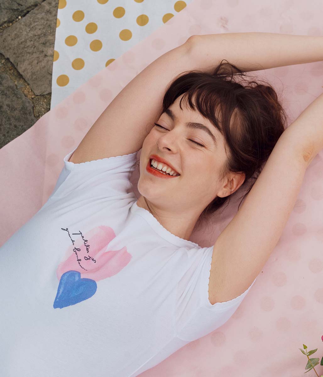 ポワンココット半袖Ｔシャツ（ハート）