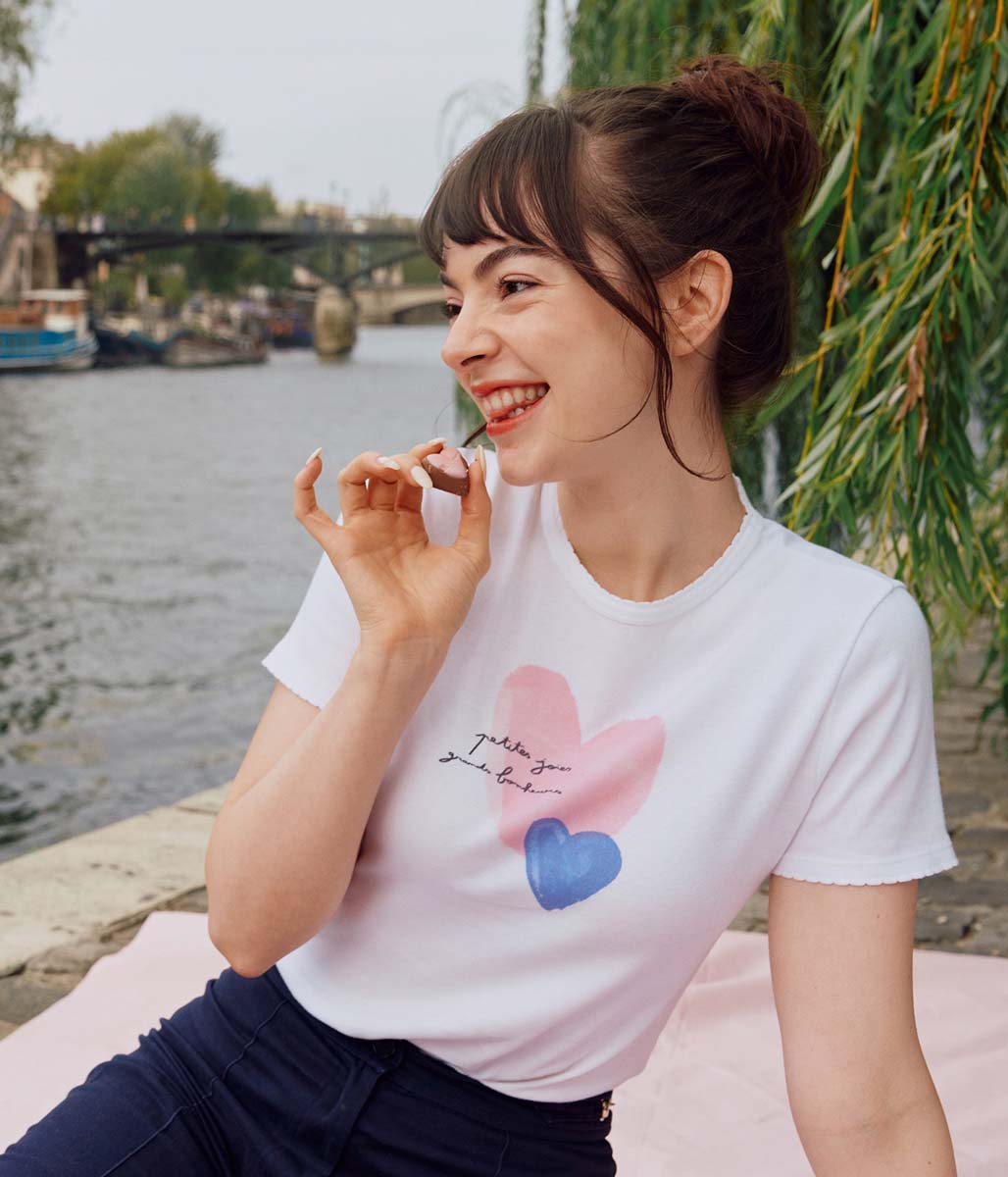 ポワンココット半袖Ｔシャツ（ハート）