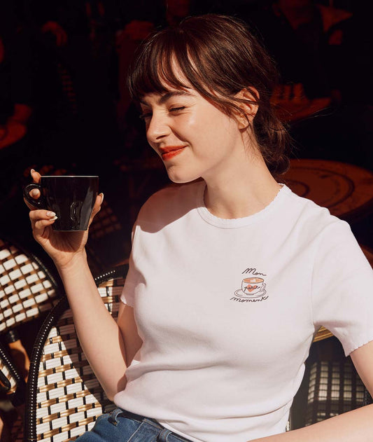 ポワンココット半袖Ｔシャツ（コーヒーカップ）