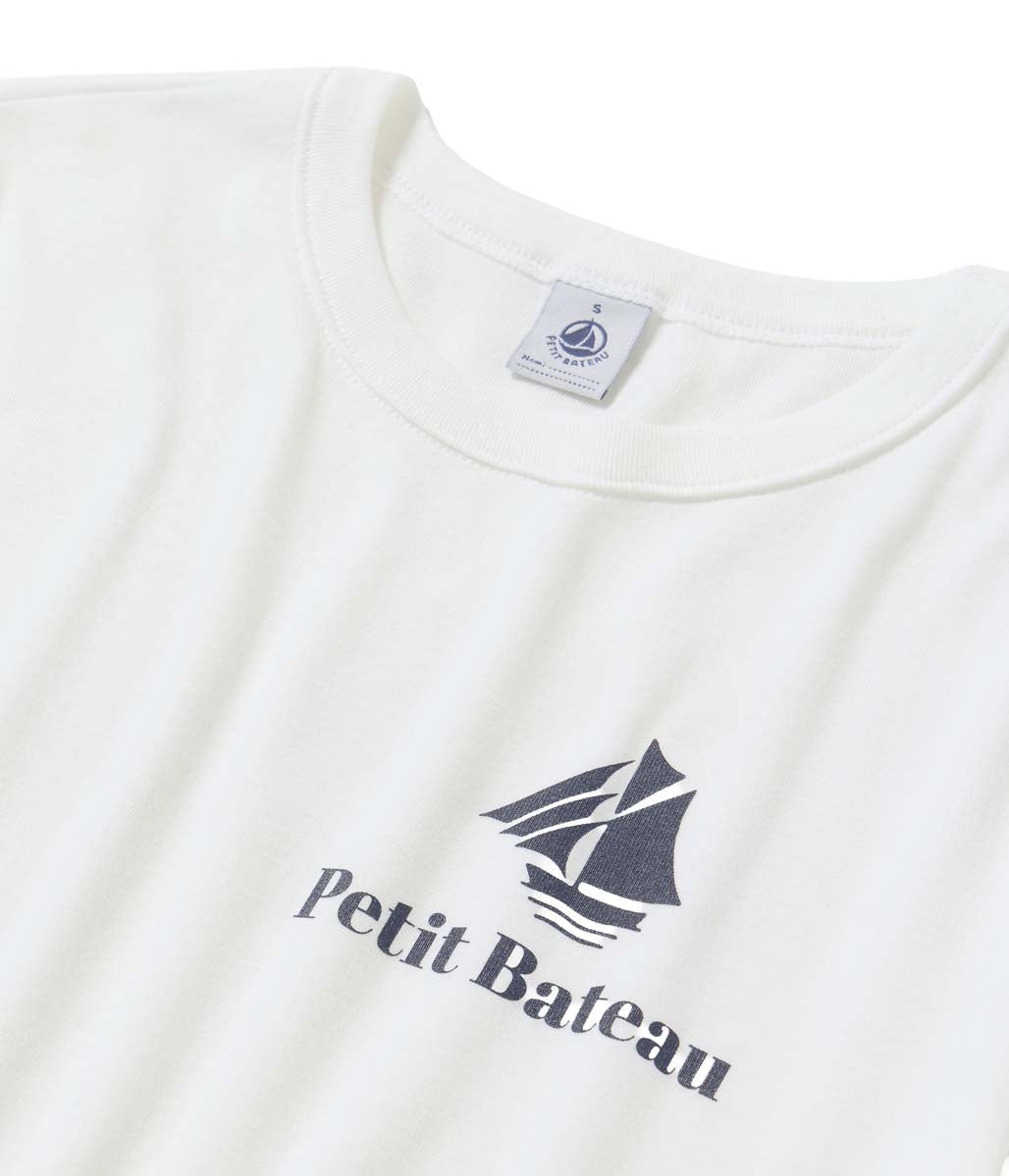 PBプリントクルーネック半袖Ｔシャツ ホワイト