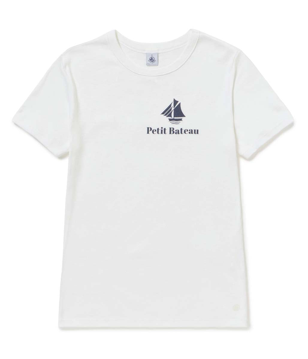 PBプリントクルーネック半袖Ｔシャツ ホワイト