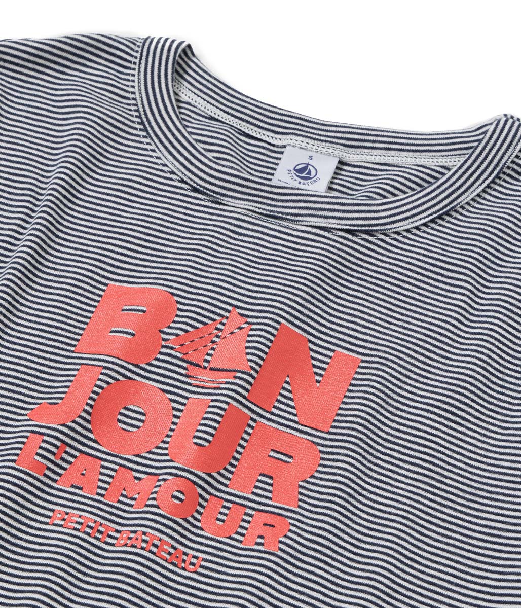 PBプリントクルーネック半袖Ｔシャツ ミラレ