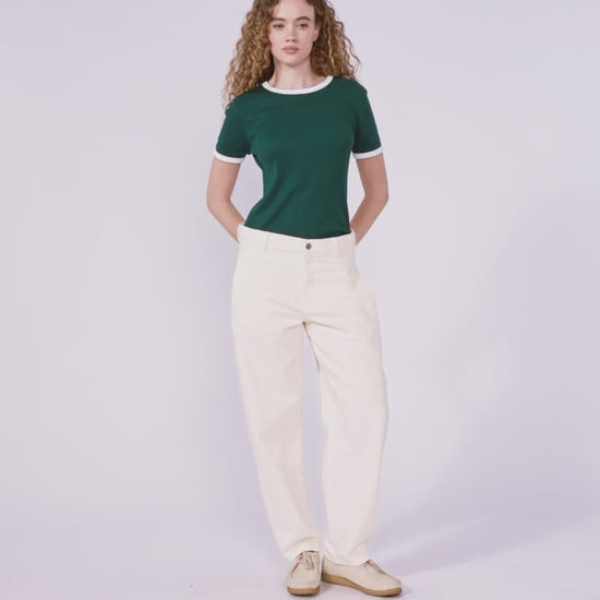 2×2リブ編み半袖Ｔシャツ