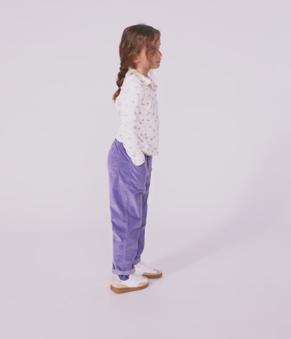 フリル衿長袖Ｔシャツ